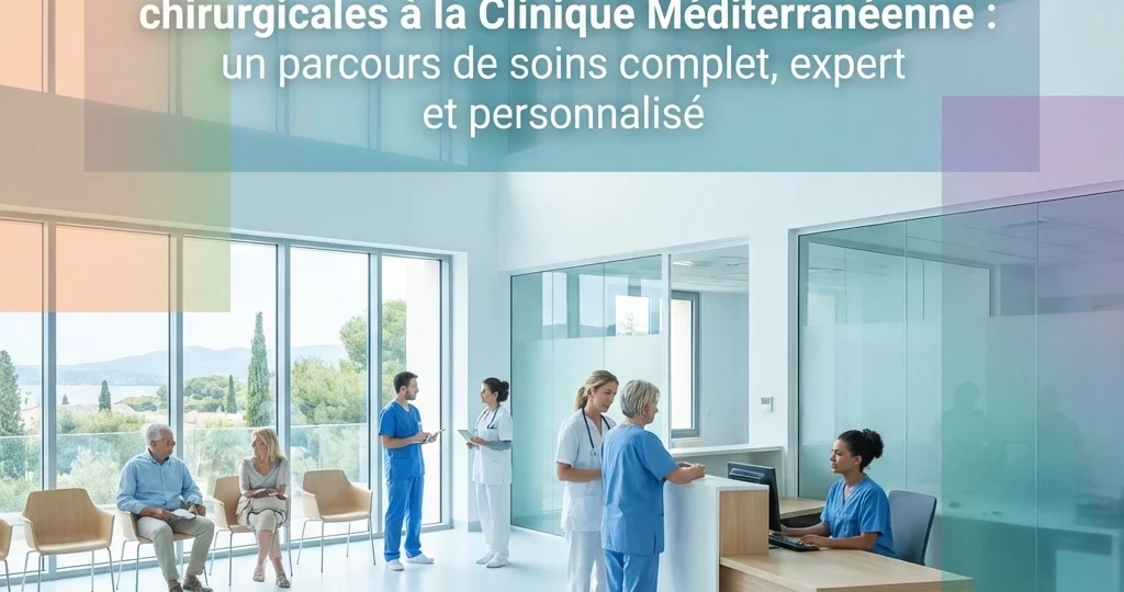 Toutes nos spécialités médicales et chirurgicales à la Clinique Méditerranéenne : un parcours de soins complet, expert et personnalisé
